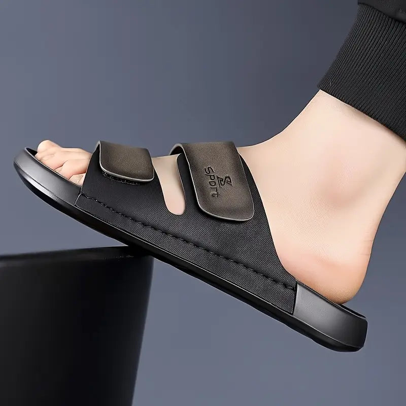 Men'S High-Quality Casual Shoes - Black and Brown Synthetic, Comfortable